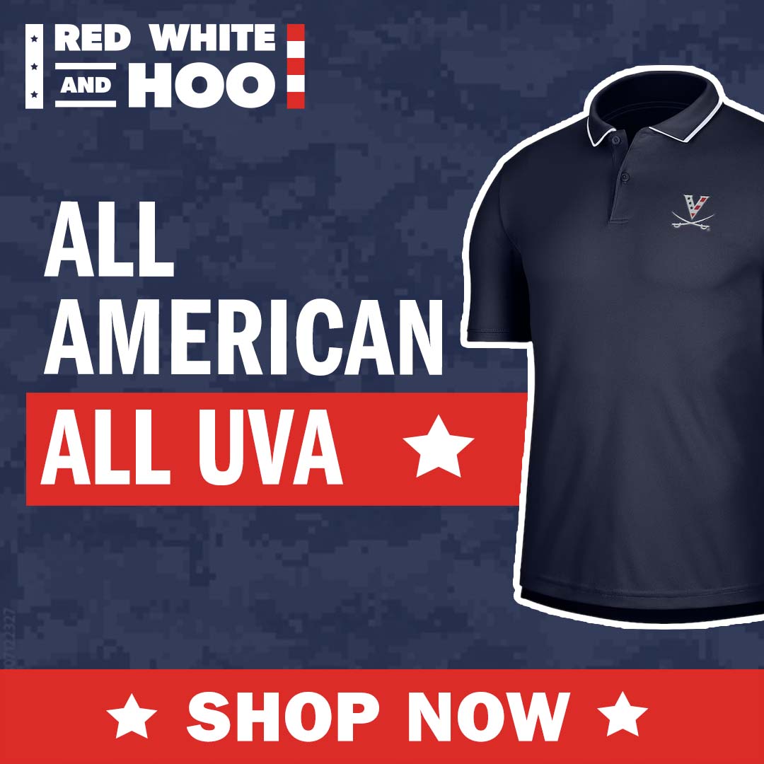 Red White and Hoo. All American All UVA. Shop Now